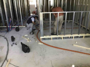 マンション　置床工事　乾式二重床（川崎市幸区）