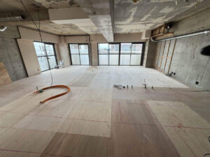 マンション　１日置床工事　乾式二重床（横浜市瀬谷区）