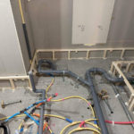 マンション　置床工事　乾式二重床（東京都港区）