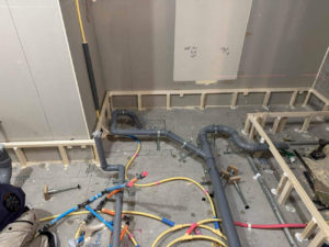 マンション　置床工事　乾式二重床（東京都港区）