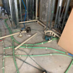 マンション　１日置床工事　乾式二重床（川崎市中原区）