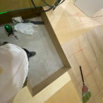 クリニック　置床工事　乾式二重床（東京都文京区）