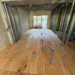 マンション　１日置床工事　乾式二重床（川崎市中原区）