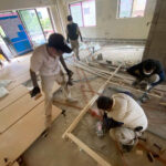 マンション　置床工事　乾式二重床（東京都港区）