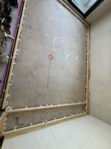 マンション 置床工事　乾式二重床（東京都世田谷区）