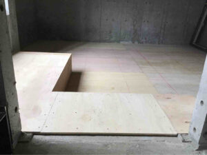 戸建て住宅　置床工事　フリーフロアEP（東京都大田区）