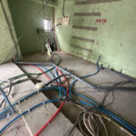 マンション　置床工事　乾式二重床（東京都渋谷区）