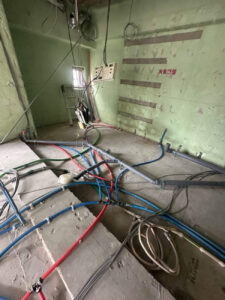 マンション　置床工事　乾式二重床（東京都渋谷区）