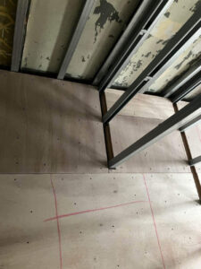 マンション 置床工事 乾式二重床（東京都杉並区）