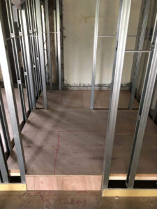 マンション 置床工事 乾式二重床（東京都杉並区）