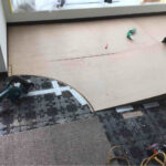 クリニック　置床工事　超低床プラ束（東京都渋谷区）