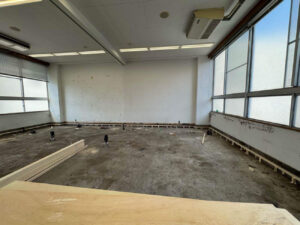 施設　置床工事　乾式二重床（東京都小平市）