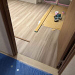 マンション　フローリング工事　乾式二重床（東京都中央区）