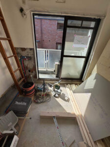 マンション　置床工事　乾式二重床（横浜市青葉区）