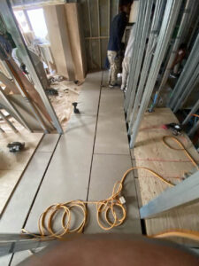 戸建て住宅　置床工事　乾式二重床（川崎市川崎区）