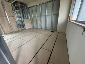 マンション　１日置床工事　乾式二重床（東京都杉並区）
