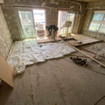 マンション　置床工事　乾式二重床（東京都渋谷区）