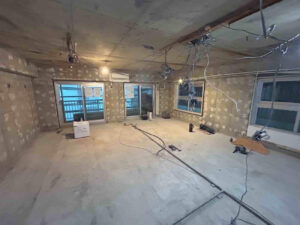 マンション　置床工事　乾式二重床（東京都渋谷区）