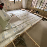 マンション　置床工事　乾式二重床（東京都千代田区）