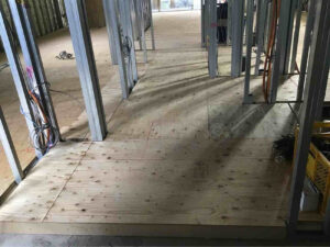 マンション　置床工事　乾式二重床（東京都千代田区）