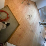 マンション　置床工事　乾式二重床（東京都目黒区）