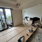 マンション　置床工事　乾式二重床（横浜市青葉区）