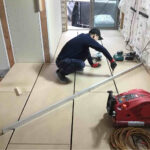マンション　置床工事　乾式二重床（神奈川県茅ケ崎市）