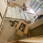 マンション　置床工事　乾式二重床（東京都杉並区）