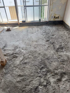 マンション　置床工事　乾式二重床（東京都町田市）