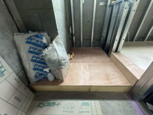 店舗　置床工事　乾式二重床（東京都世田谷区）