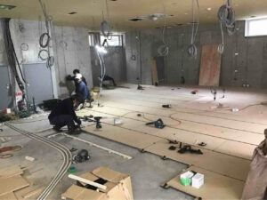 マンション　置床工事　乾式二重床（相模原市南区）