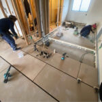 マンション　置床工事　乾式二重床（相模原市緑区）