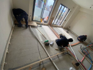 マンション　置床工事　乾式二重床（相模原市緑区）