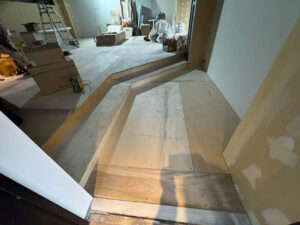 店舗　置床工事　乾式二重床（東京都港区）