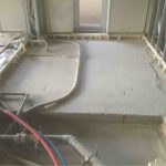 マンション　１日置床工事　乾式二重床（東京都中央区）