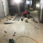 クリニック　１日置床工事　乾式二重床（神奈川県藤沢市）