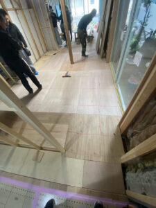 オフィス　置床工事　乾式二重床（東京都世田谷区）