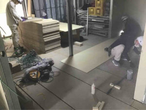 保育園　新築工事　乾式二重床（東京都江戸川区）