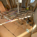 マンション　１日置床工事　乾式二重床（東京都港区）