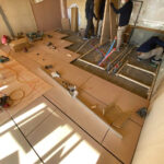 マンション　１日置床工事　乾式二重床（横浜市神奈川区）