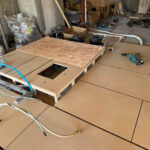 マンション　１日置床工事　乾式二重床（東京都目黒区）