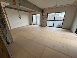 マンション　１日置床工事　乾式二重床（相模原市南区）