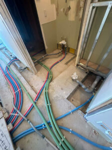 マンション　置床工事　乾式二重床（東京都港区）