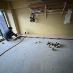 マンション　１日置床工事　乾式二重床（東京都千代田区）