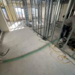 マンション　置床工事　乾式二重床（川崎市中原区）