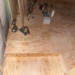 店舗　置床工事　乾式二重床（東京都台東区）