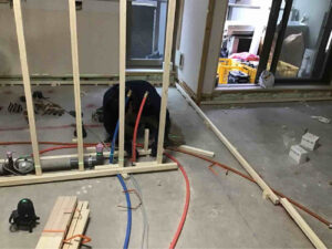 マンション　１日置床工事　乾式二重床（神奈川県大和市）