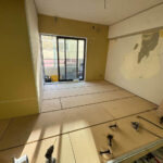 マンション　置床工事　乾式二重床（東京都渋谷区）