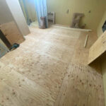 店舗　置床工事　乾式二重床（東京都台東区）