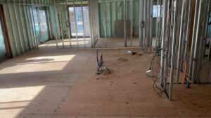 マンション　１日置床工事　乾式二重床（東京都品川区）